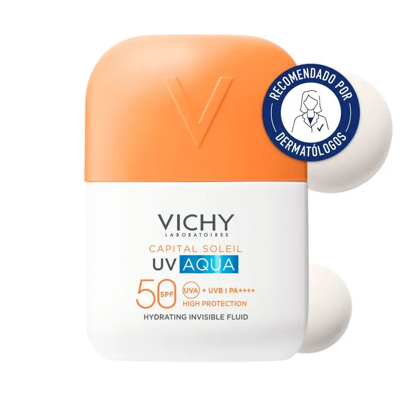 Vichy Solar Uv Aqua Fluido Idratante Invisibile Spf50 , 50 ml