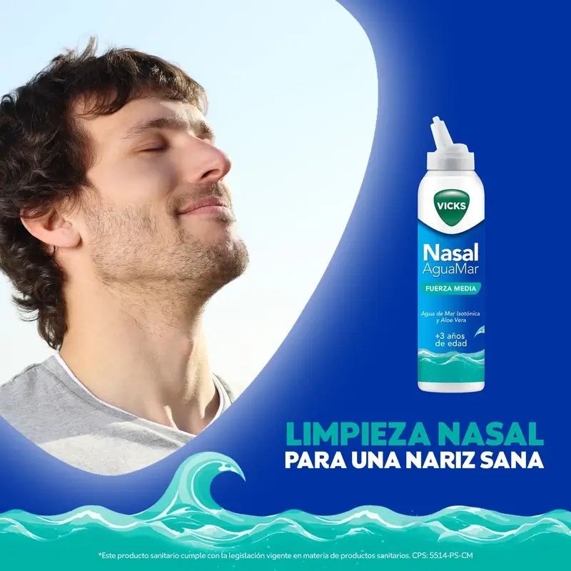 Vicks Spray Nasale Media Forza , 120 ml