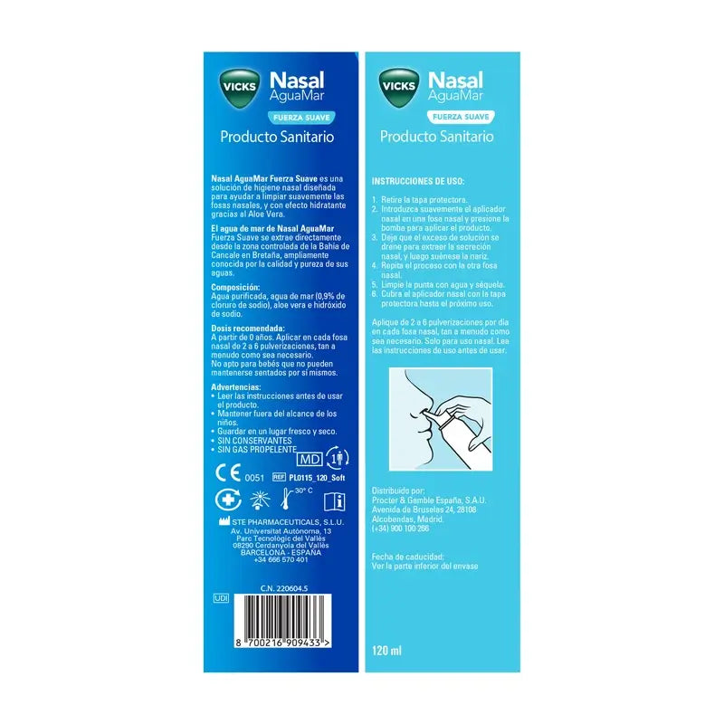 Vicks Schizzo Nasale Forza Leggera , 120 ml