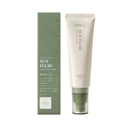 Village 11 Factory Fluido solare delicato quotidiano , 50 ml