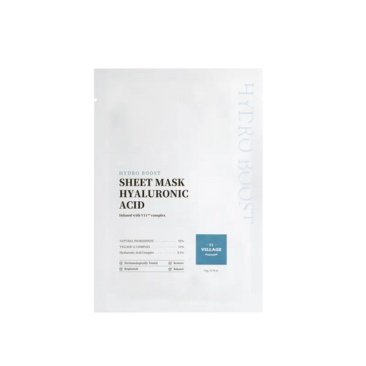 Village 11 Factory Hydro Boost Sheet Mask Acido ialuronico, 23 g