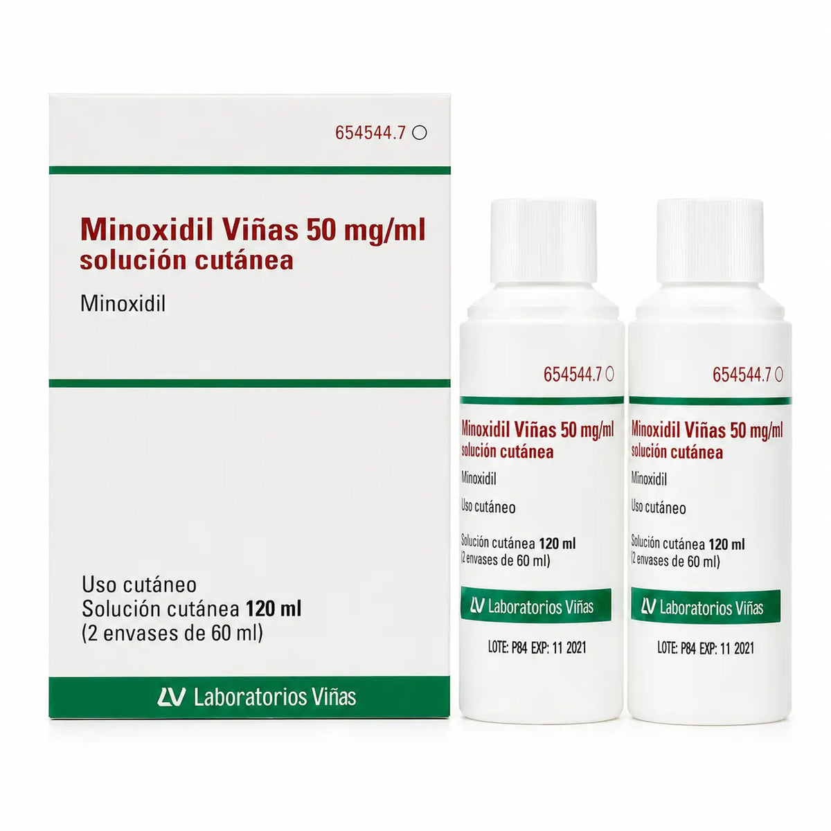 Minoxidil Viñas 50 Mg/ml Soluzione Cutanea 2 Flaconi 60 ml