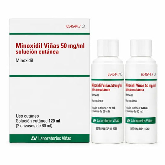 Minoxidil Viñas 50 Mg/ml Soluzione Cutanea 2 Flaconi 60 ml