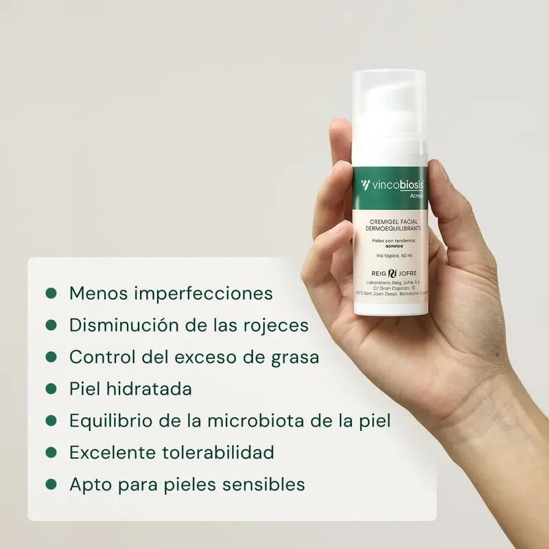 Vincobiosis Cremigel viso dermoequilibrante , 50 ml