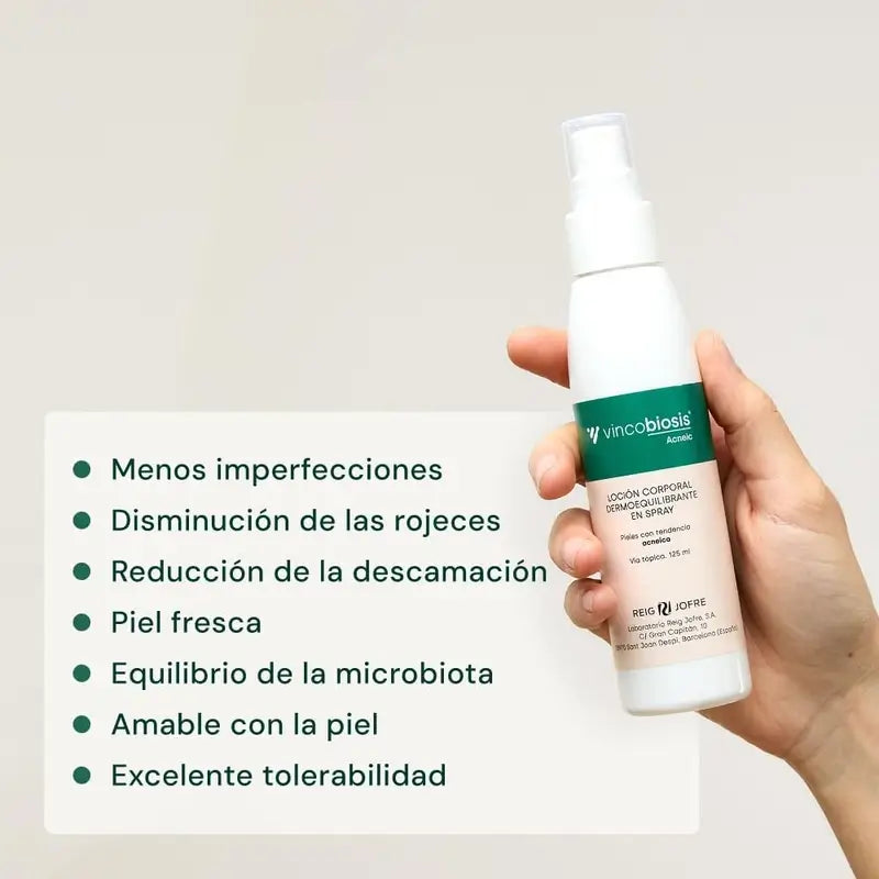 Vincobiosis Lozione corpo dermoequilibrante Spray , 125 ml