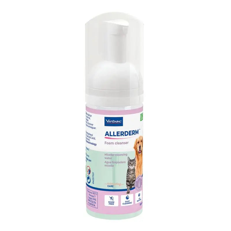 Virbac Allerderm Schiuma detergente senza risciacquo, 100 ml