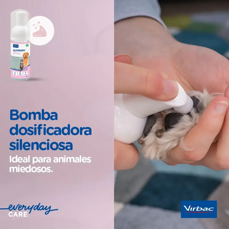 Virbac Allerderm Schiuma detergente senza risciacquo, 100 ml