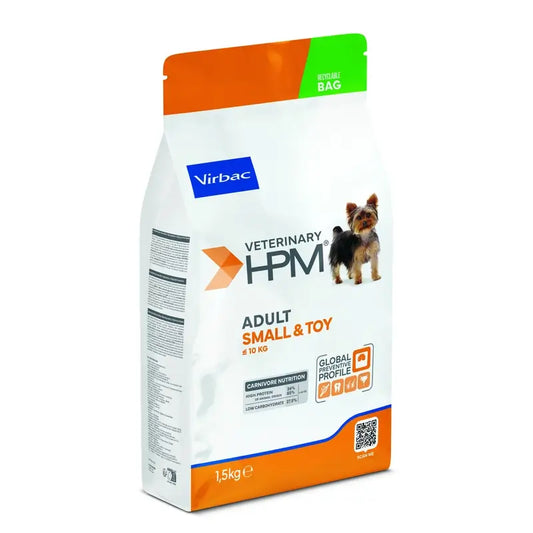 Virbac Hpm Adult Dog Small & Toy 1,5kg, alimento per cani