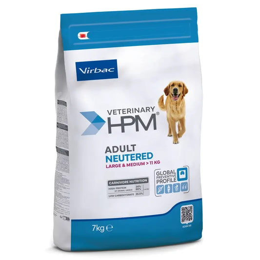 Virbac Hpm Canine Adult Neutered Large Medium 7Kg, cibo per cani