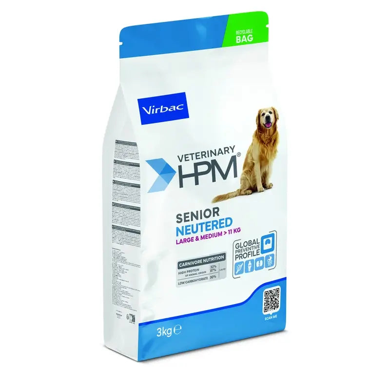 Virbac Hpm Senior Neutered Dog 3Kg Cibo per cani, cibo per cani, cibo per cani per cani