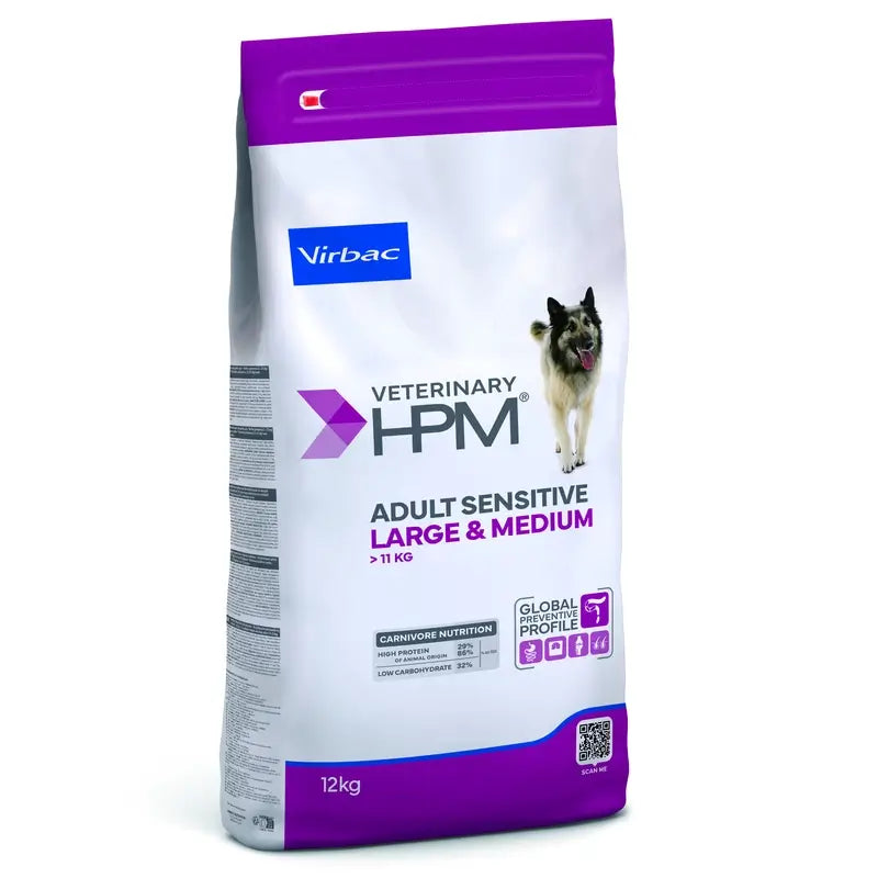 Virbac Hpm Canine Sensitive Digest Large Med. 12Kg, cibo per cani