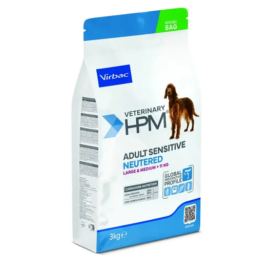 Virbac Hpm Canine Sensitive Digest Neutered Neutered Large Med. 3Kg, cibo per cani