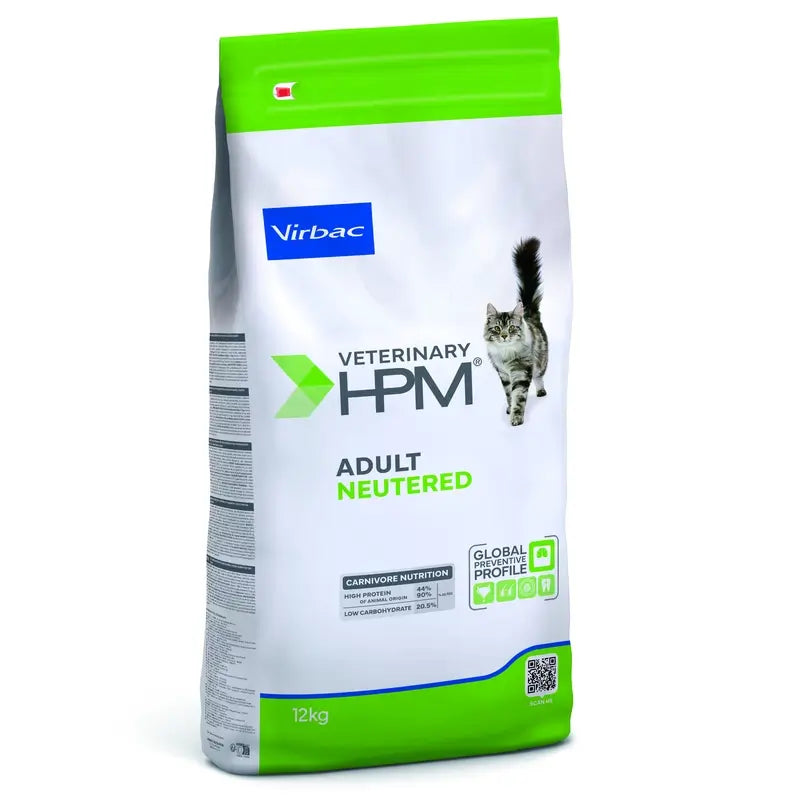 Virbac Hpm Feline Adult Neutered 12Kg, cibo per gatti