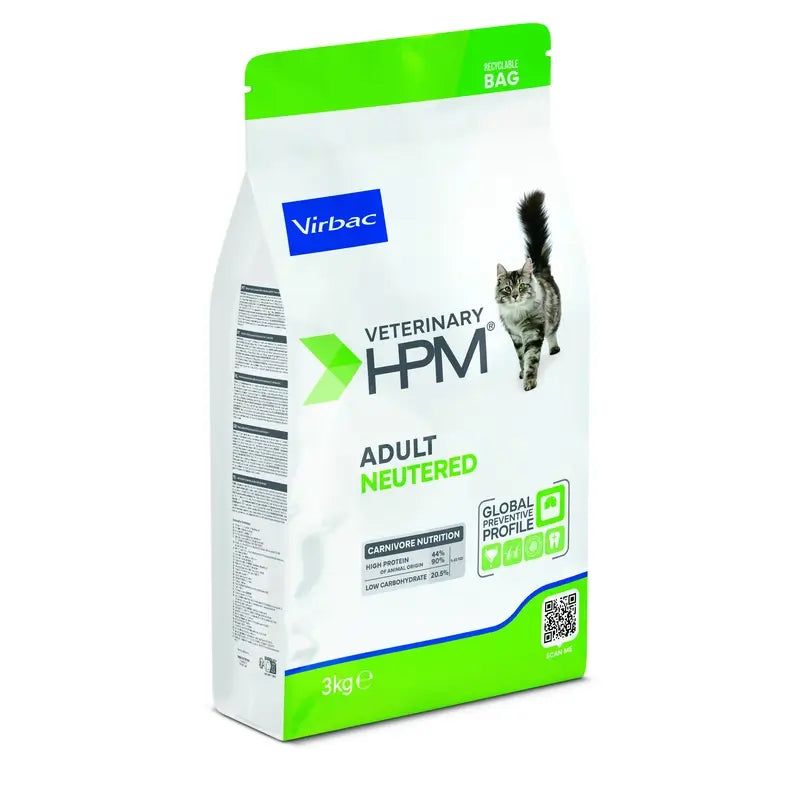 Virbac Hpm Sterilised Adult Cat Food 3 Kg, cibo per gatti