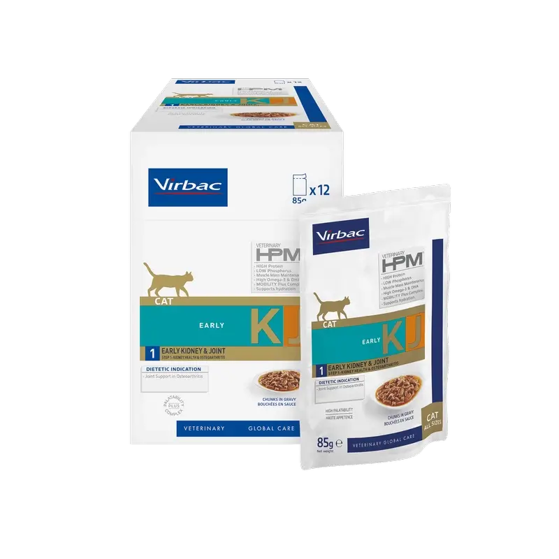 Virbac Hpm Feline Early Kidney Joint Umido Kj1 12X85Gr
