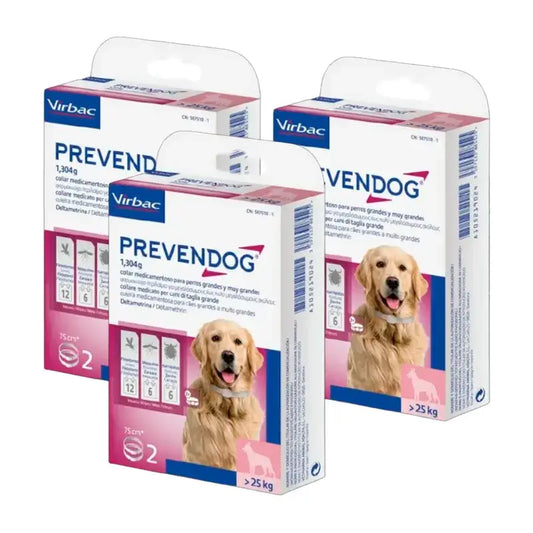 Virbac Prevendog Collare antiparassitario, Confezione 3 x 75 cm 2 pezzi