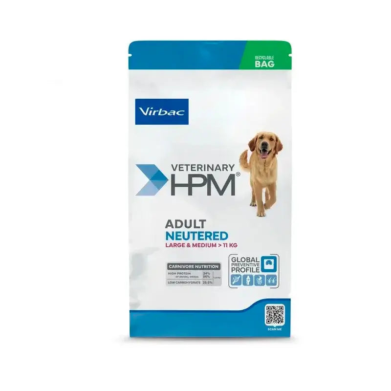 Virbac Veterinary Hpm Cane adulto castrato di taglia grande e media 16 Kg