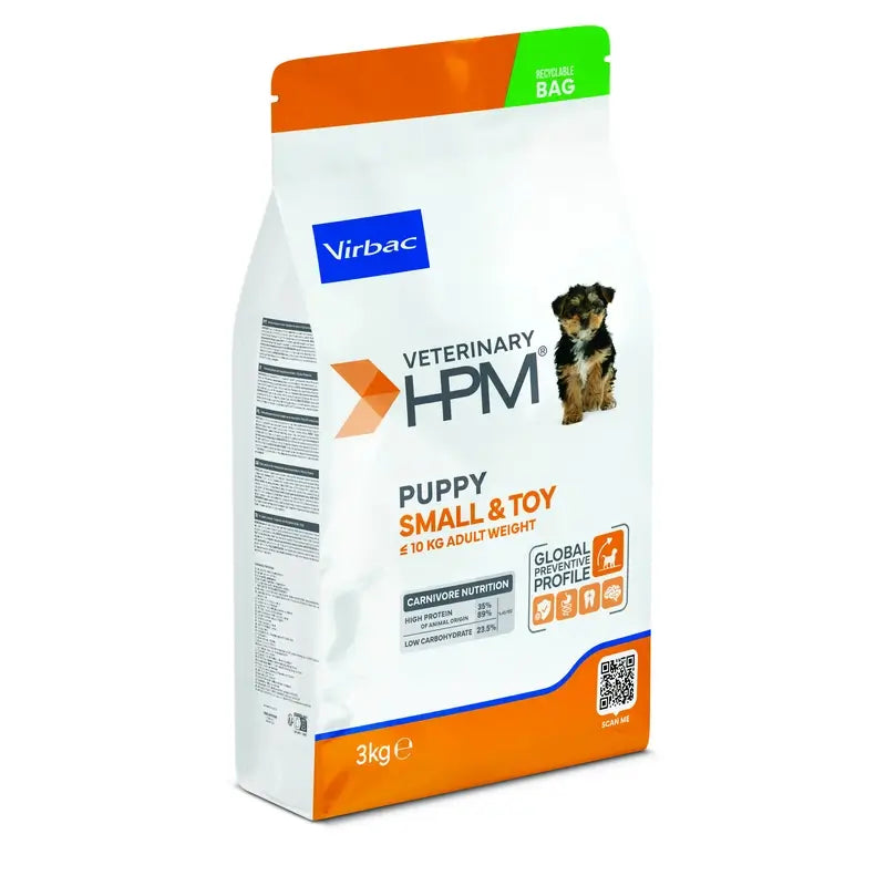 Virbac Veterinary HPM Puppy Small & Toy Dog , 3 kg, cibo per cani