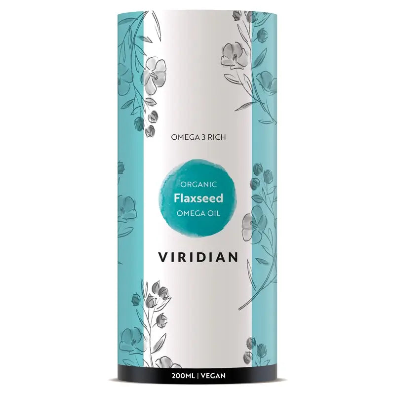 Olio di semi di lino dorato Viridian 200Ml. Bio
