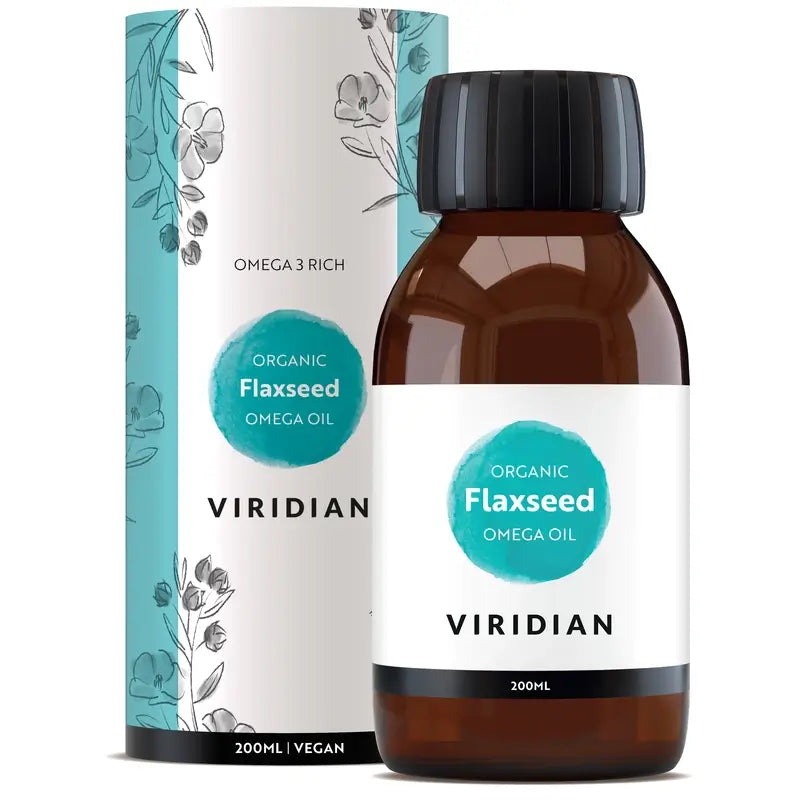 Olio di semi di lino dorato Viridian 200Ml. Bio