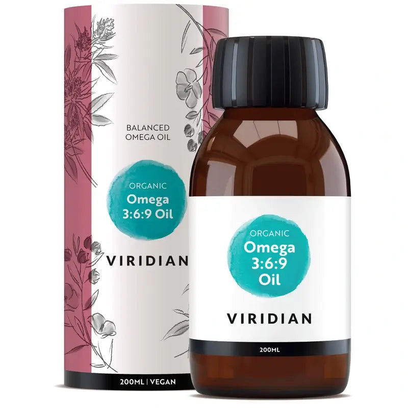 Viridian Omega 3-6-9 Olio 200Ml. Vegano