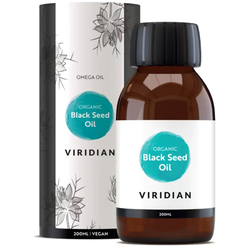 Viridian Oli Nutrizionali Olio di cumino nero biologico, 200 ml
