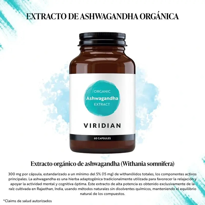 Viridian Estratto di Ashwagandha 60Cap. Veg. Bio