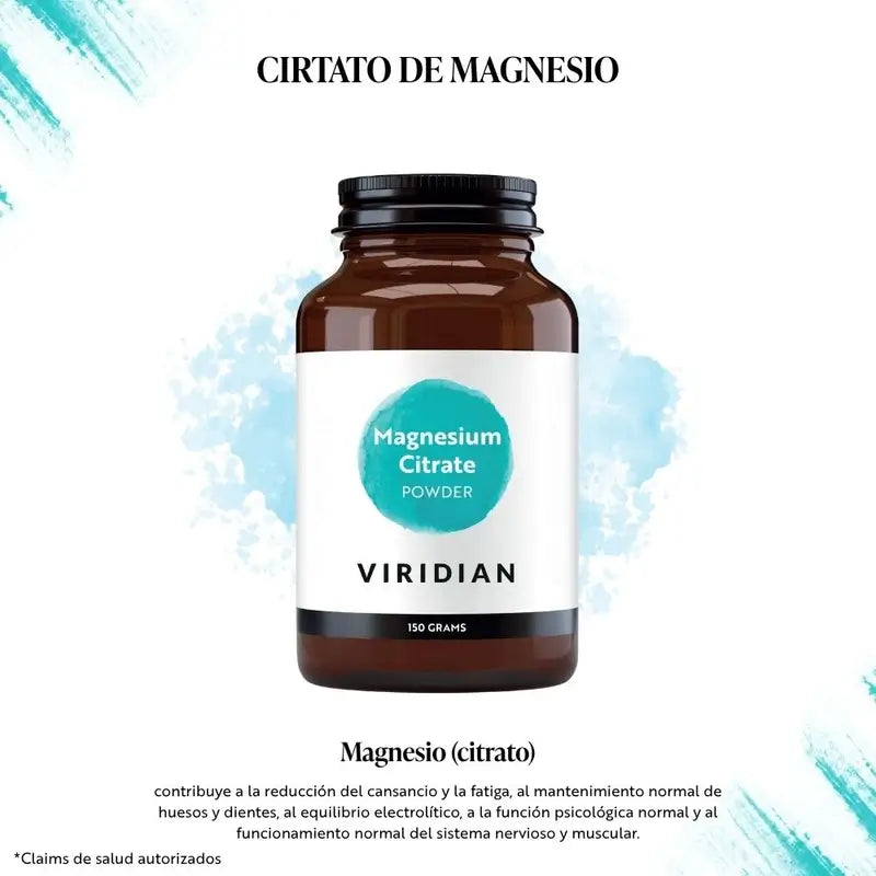 Citrato di magnesio in polvere Viridian , 150 g
