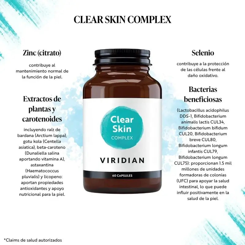 Viridian Clear Skin Complex 60Cap. Veg.