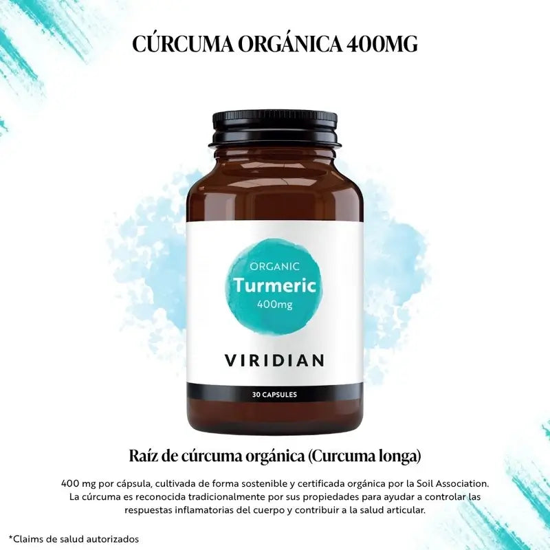Viridian Curcuma 400Mg. 30Cap. Veg. Bio