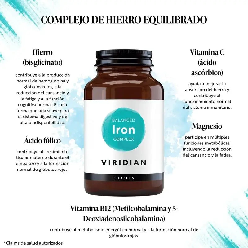 Complesso di ferro bilanciato Viridian 30Cap. Veg.