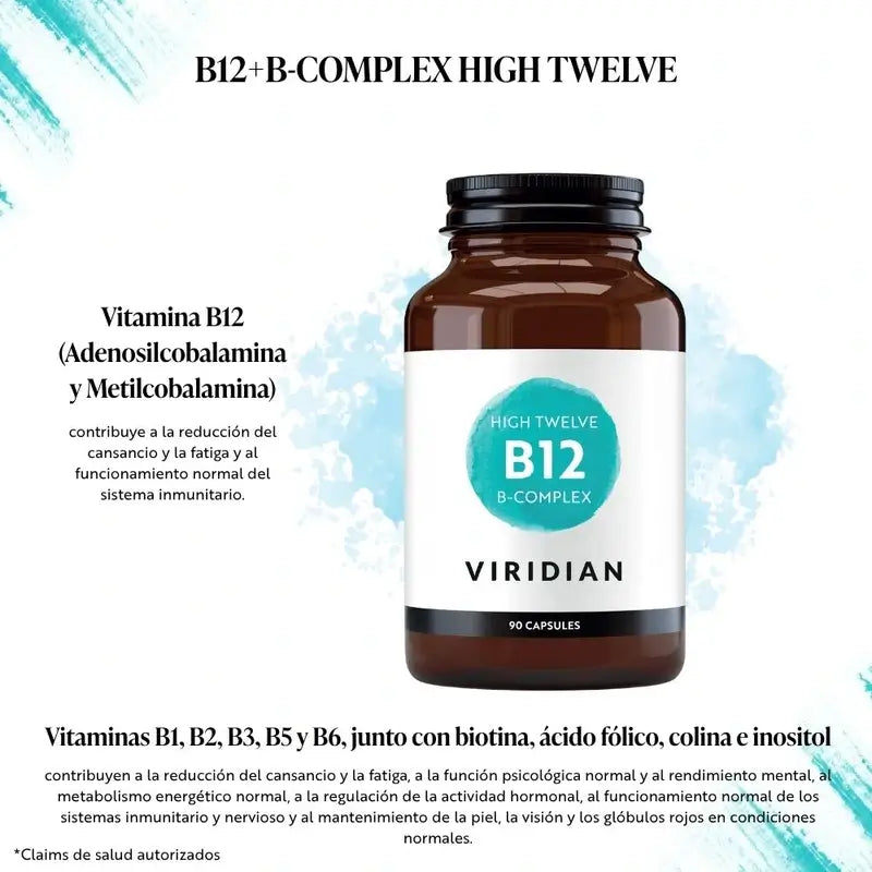 Viridian High Twelve Vit B12 Con Complesso B 90Cap.Veg.