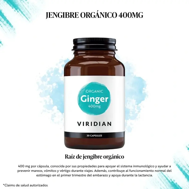 Viridian Radice di zenzero 400Mg. 30Cap. Veg.