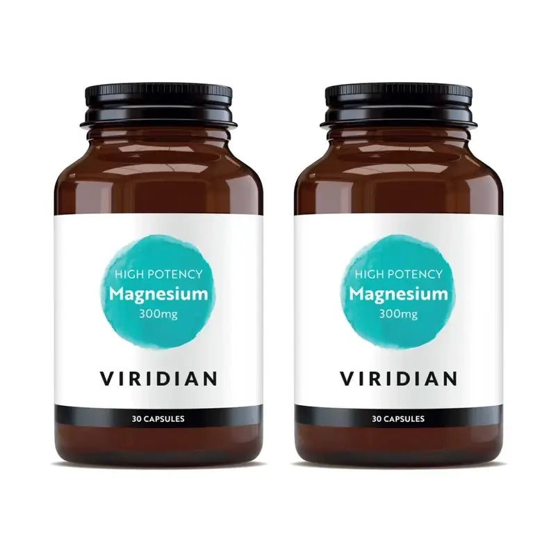 Viridian Magnesio ad alta potenza 300Mg, 2X30Cap.Veg.