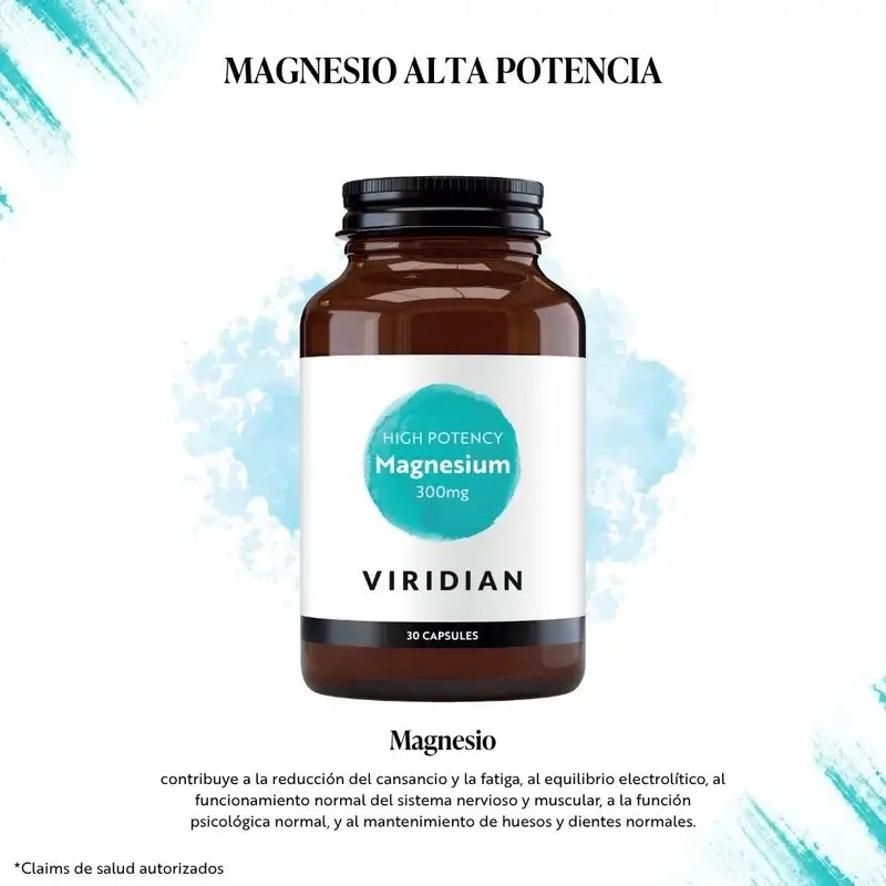 Viridian Magnesio ad alta potenza 300Mg. 30Cap. Veg.
