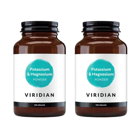 Viridian Citrato di potassio e magnesio in polvere, 2X150 Gr