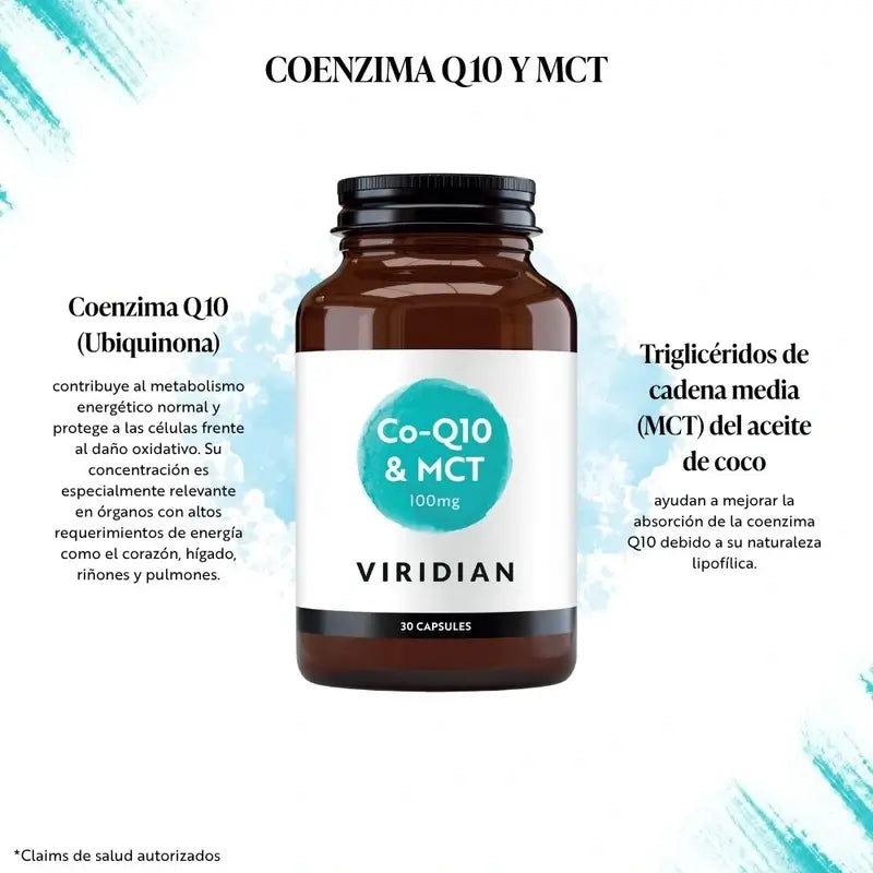 Viridian Q10 100Mg. con Mct 30Cap.Veg.