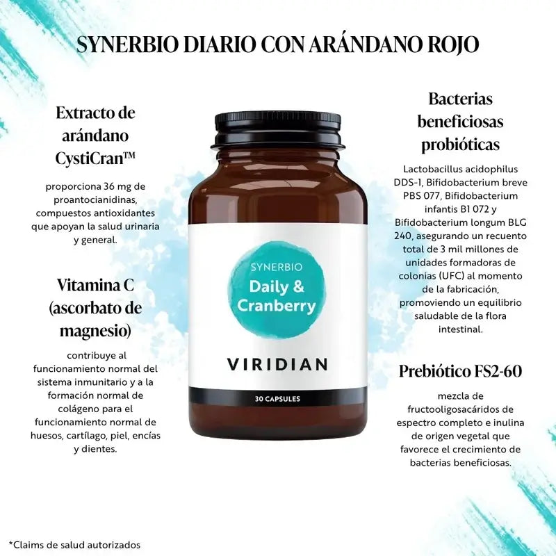 Viridian Synerb Daily con Cranberry 30Cap.