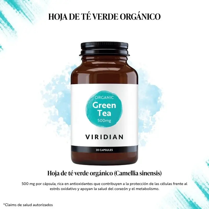 Tè verde biologico Viridian 500Mg 30Vcap.