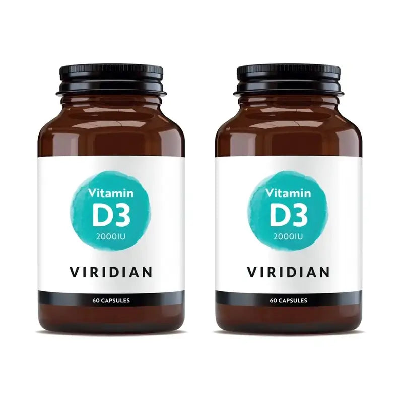 Viridian Vitamina D3 Vegan 2000 Iu, 2X60 Capsule