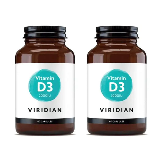 Viridian Vitamina D3 Vegan 2000 Iu, 2X60 Capsule