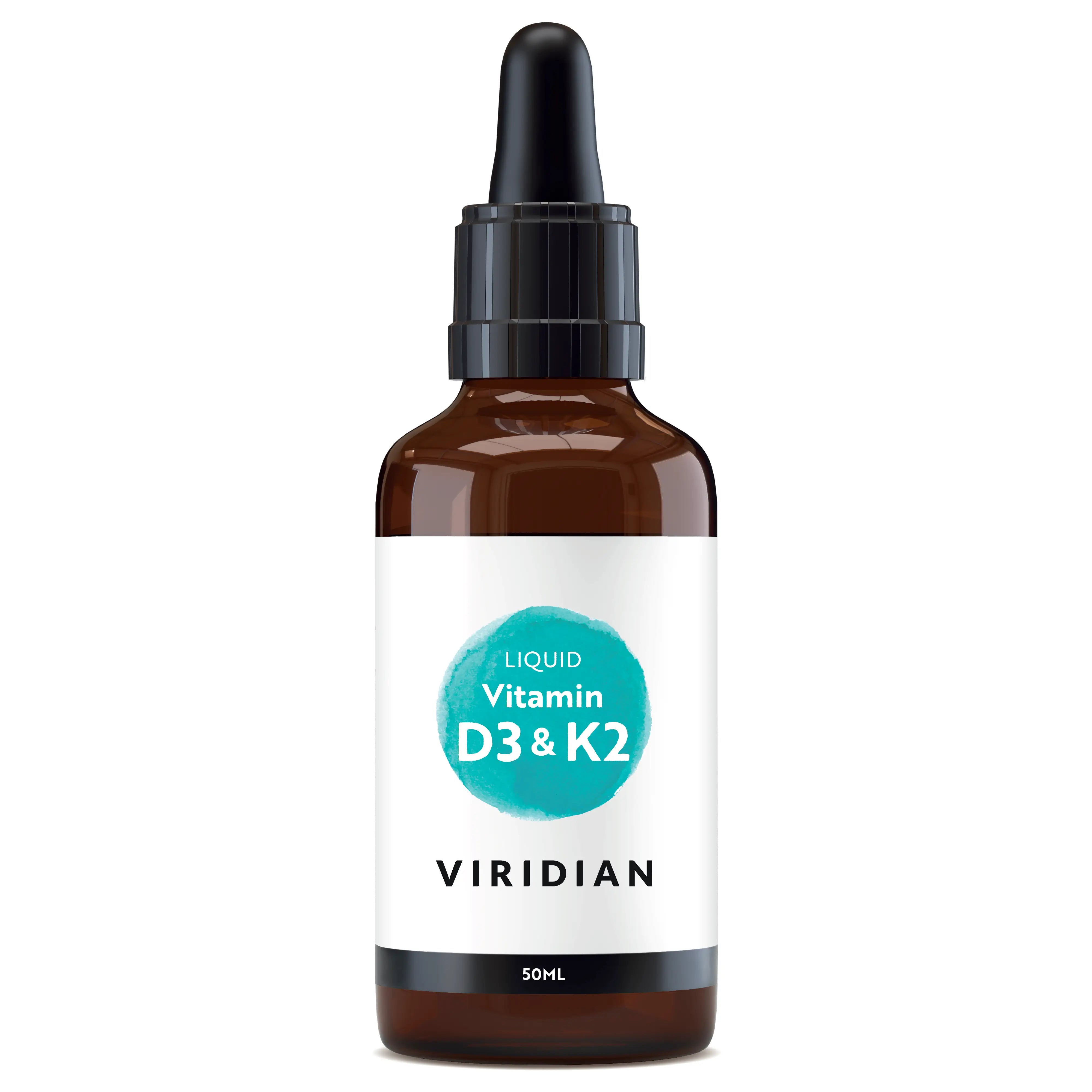 Viridian Vitamina D3 & K2 Liquida - 50Ml, 50 ml