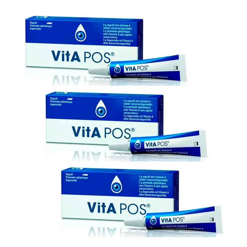 Vita-Pos Unguento oftalmico, confezione da 3 x 5 g