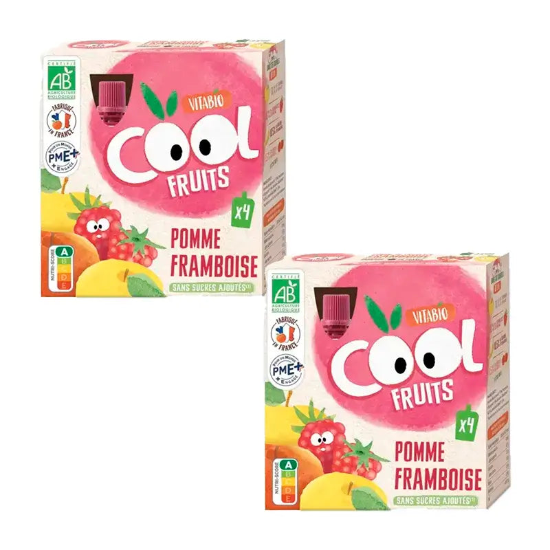 Vitabio Cool Fruits Mela e Lampone Bustine 90 Gr , 2 x 4 unità