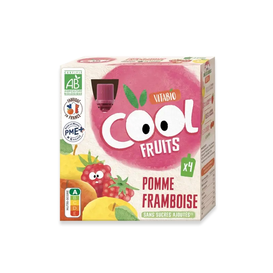 Vitabio Cool Fruits Mela e Lampone 90 Gr, 4 unità