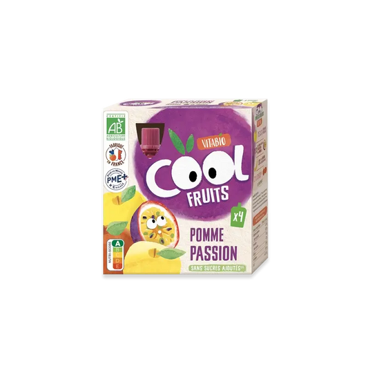 Vitabio Cool Fruits Mela e Frutto della Passione 90 Gr, 4 unità