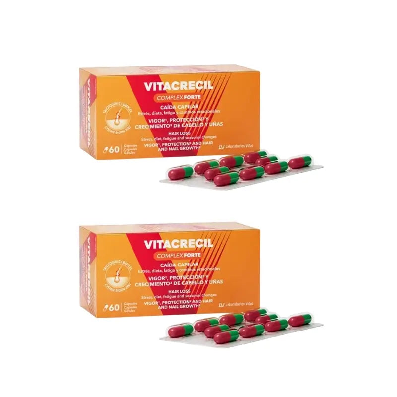 Vitacrecil Complex Forte, confezione da 2 x 60 capsule