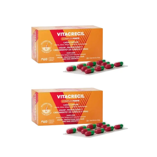 Vitacrecil Complex Forte, confezione da 2 x 60 capsule
