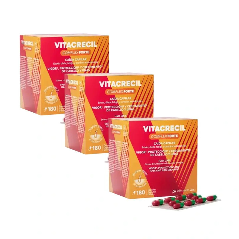 Vitacrecil Complex Forte, confezione da 3 x 180 capsule