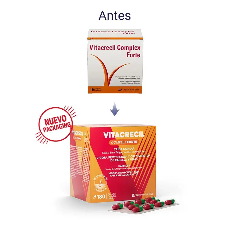 Vitacrecil Complex Forte, confezione da 3 x 180 capsule